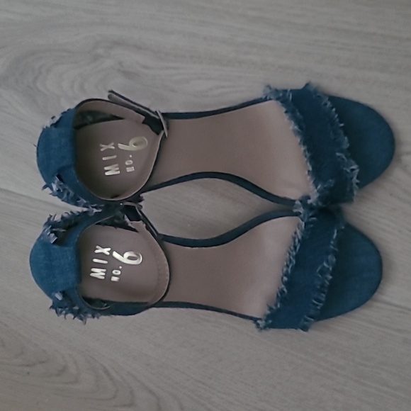 Strappy Jean Heels - Picture 2 of 4